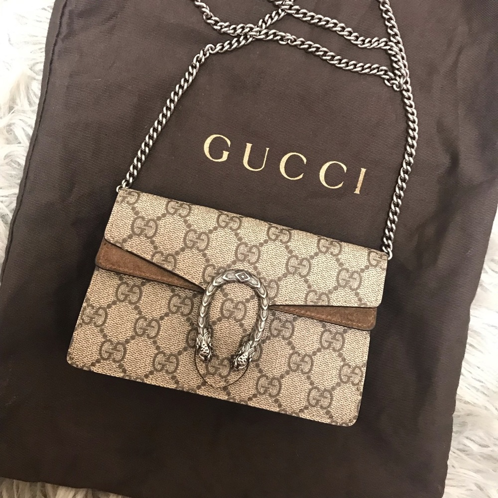 Authentic Gucci Super Mini Dionysus Supreme Bag